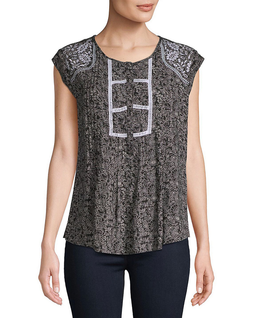 Image of Daniel Rainn Cap-Sleeve Top
