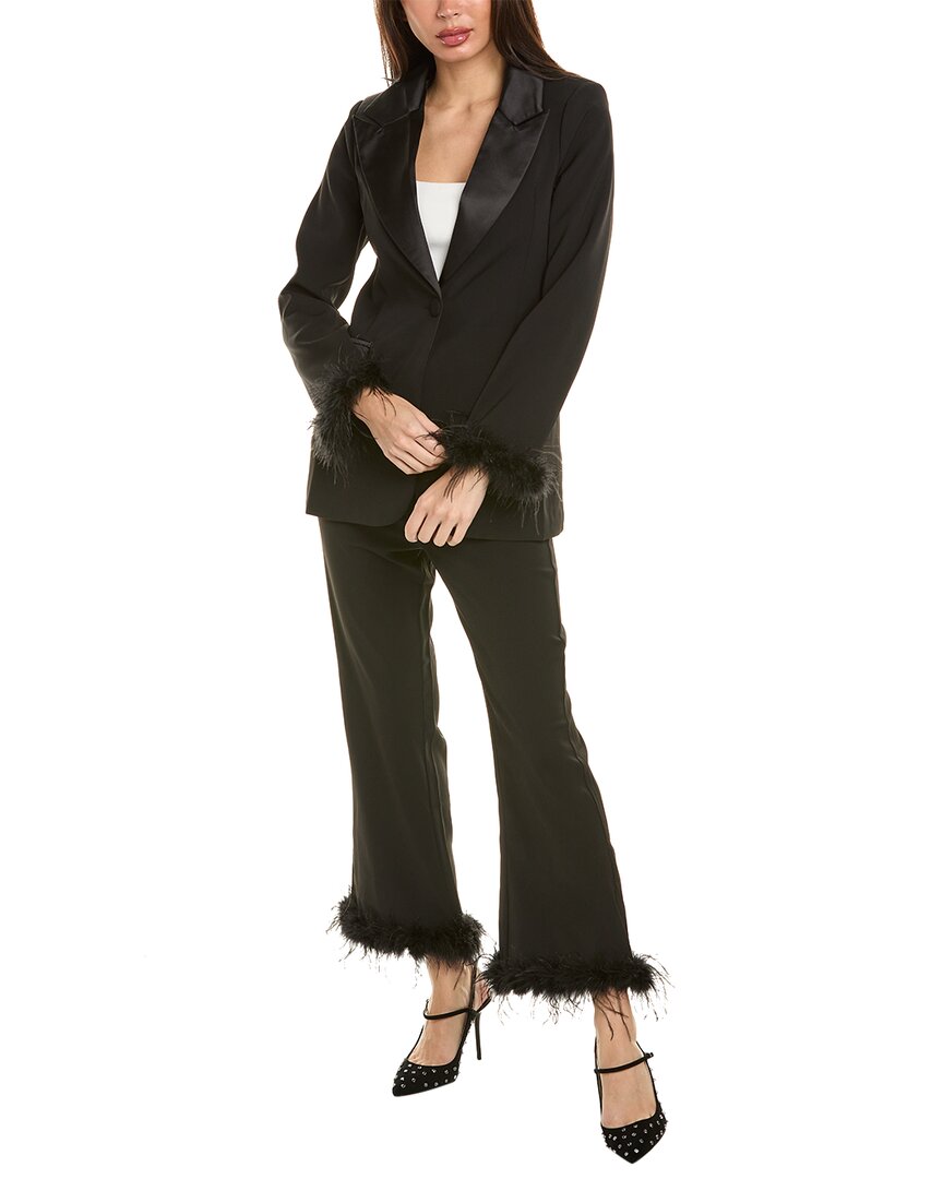 Shop Beulah Blazer & Pant Set In Black