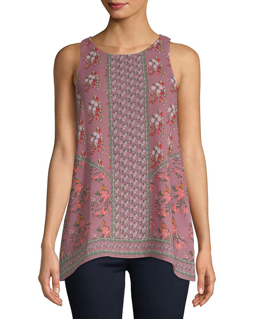 Image of Max Studio Printed Sleeveless Top