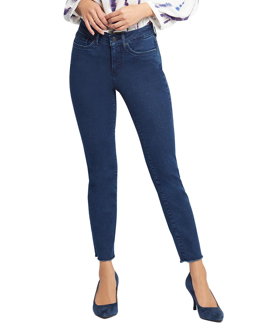 Nydj Petite Skinny Ankle Pull On Jeans With Side Slits