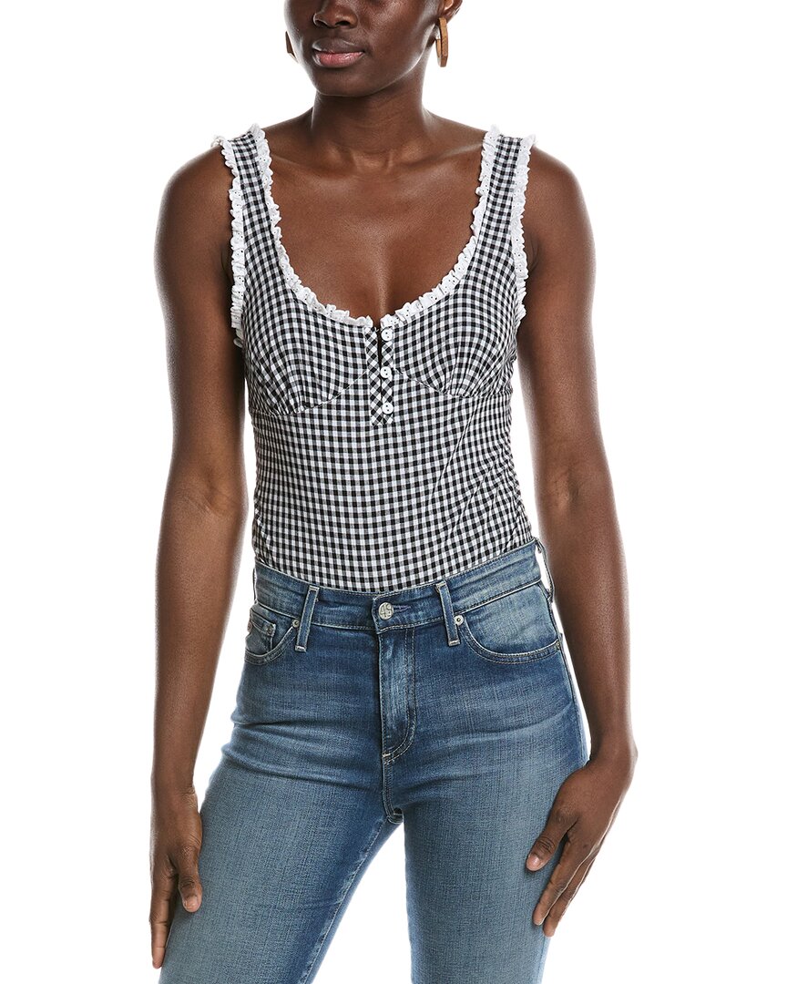 Free People Cassie Bodysuit In Black