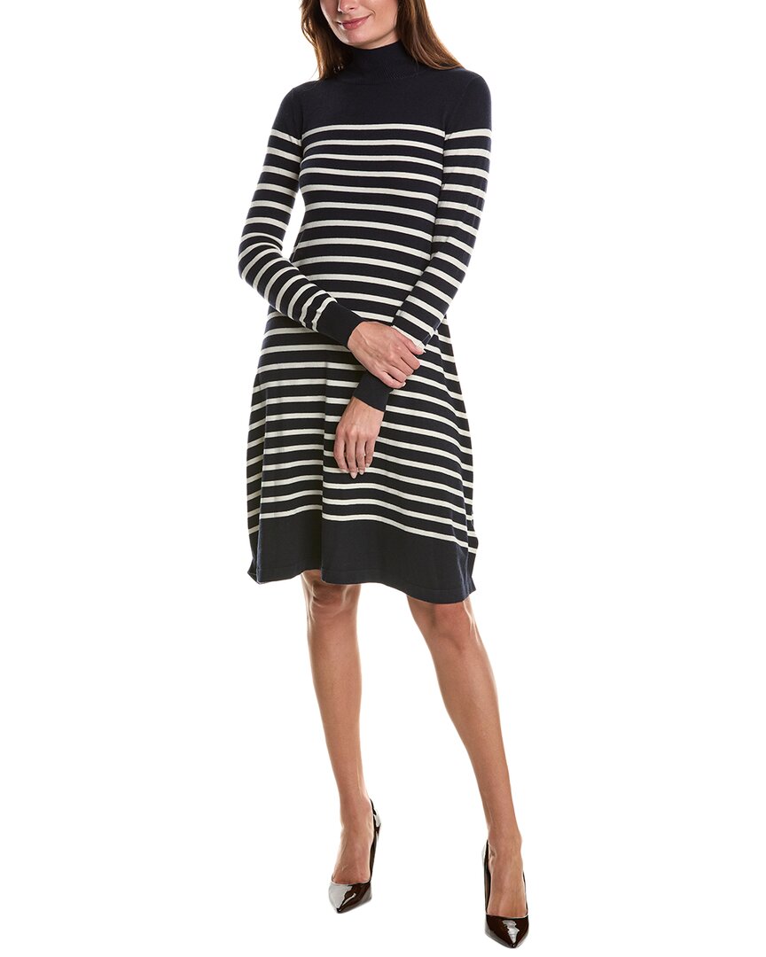 Weekend Max Mara Sesia Silk & Wool-blend Sweaterdress In Blue
