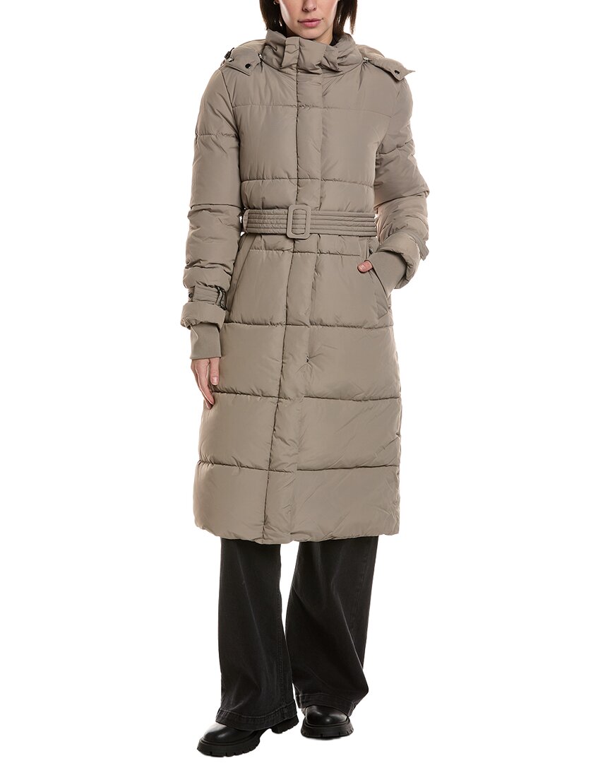 Noize Long Puffer Jacket In Transparent