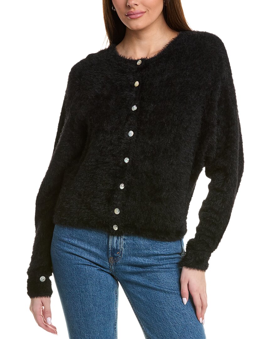 Labiz Fuzzy Cardigan In Black