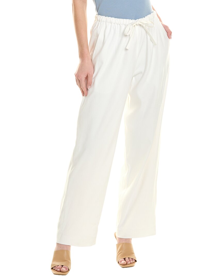 Shop Rebecca Taylor Linen-blend Pant In White
