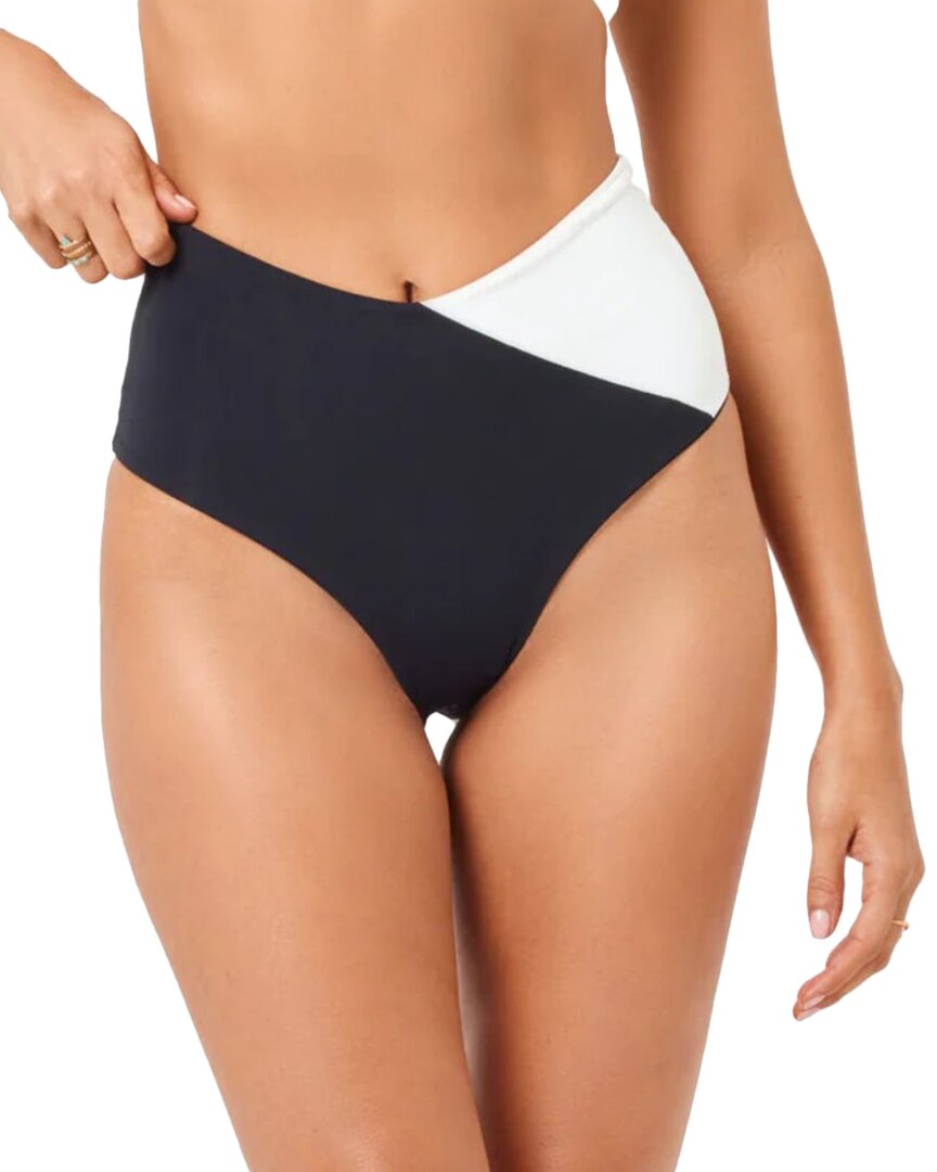 L*space High Tide Classic Bikini Bottoms In Black