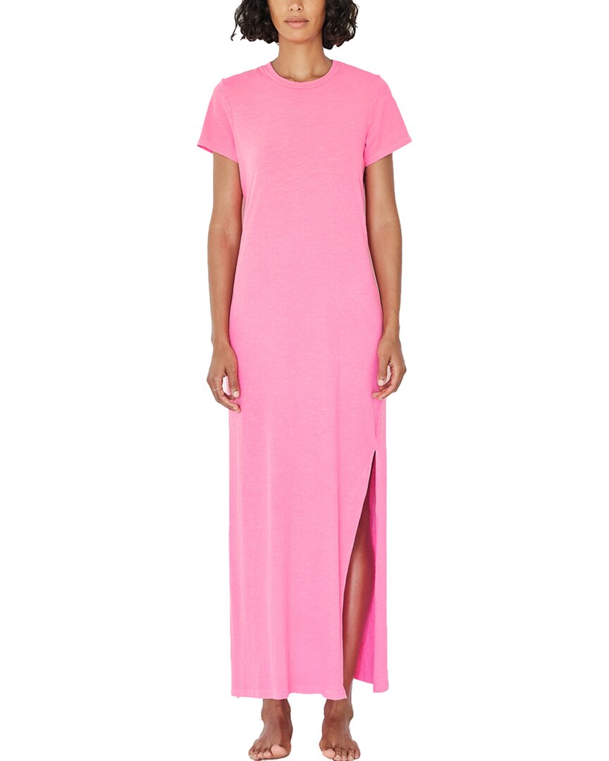 Shop Sundry Slit Maxi Dress In Pink