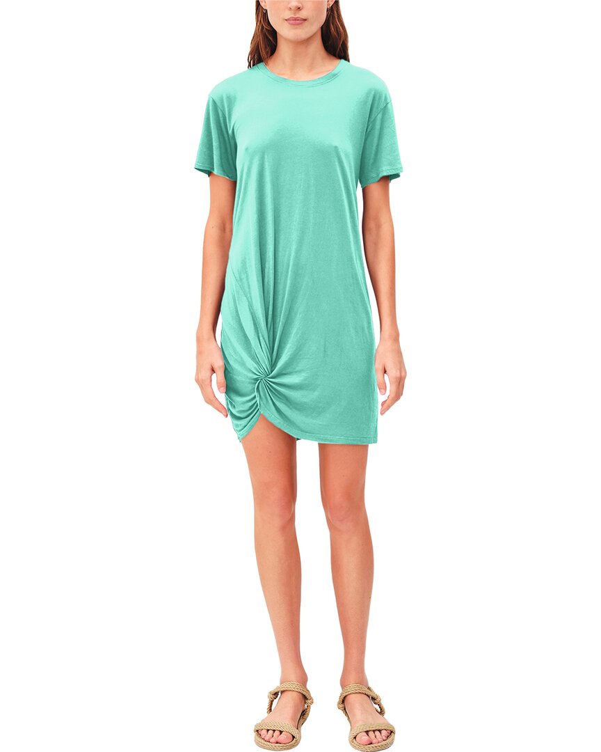 Shop Sundry Side Twist T-shirt Dress In Green