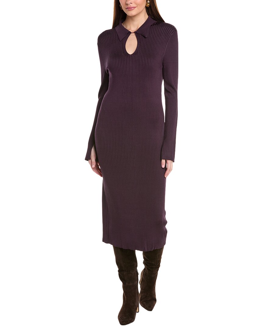 REISS REISS RONNIE COLLARED KNITTED DRESS