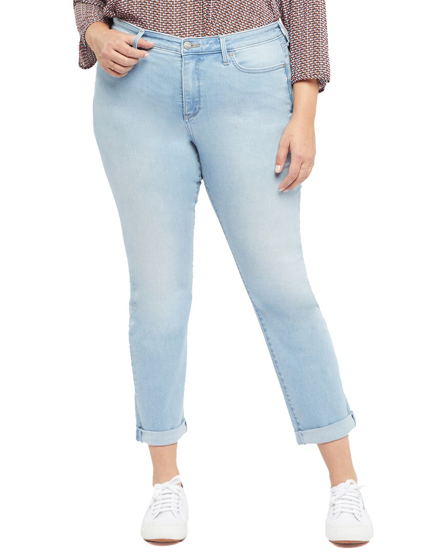 Nydj Plus Brightside High-rise Ankle Bootcut Jean In Blue
