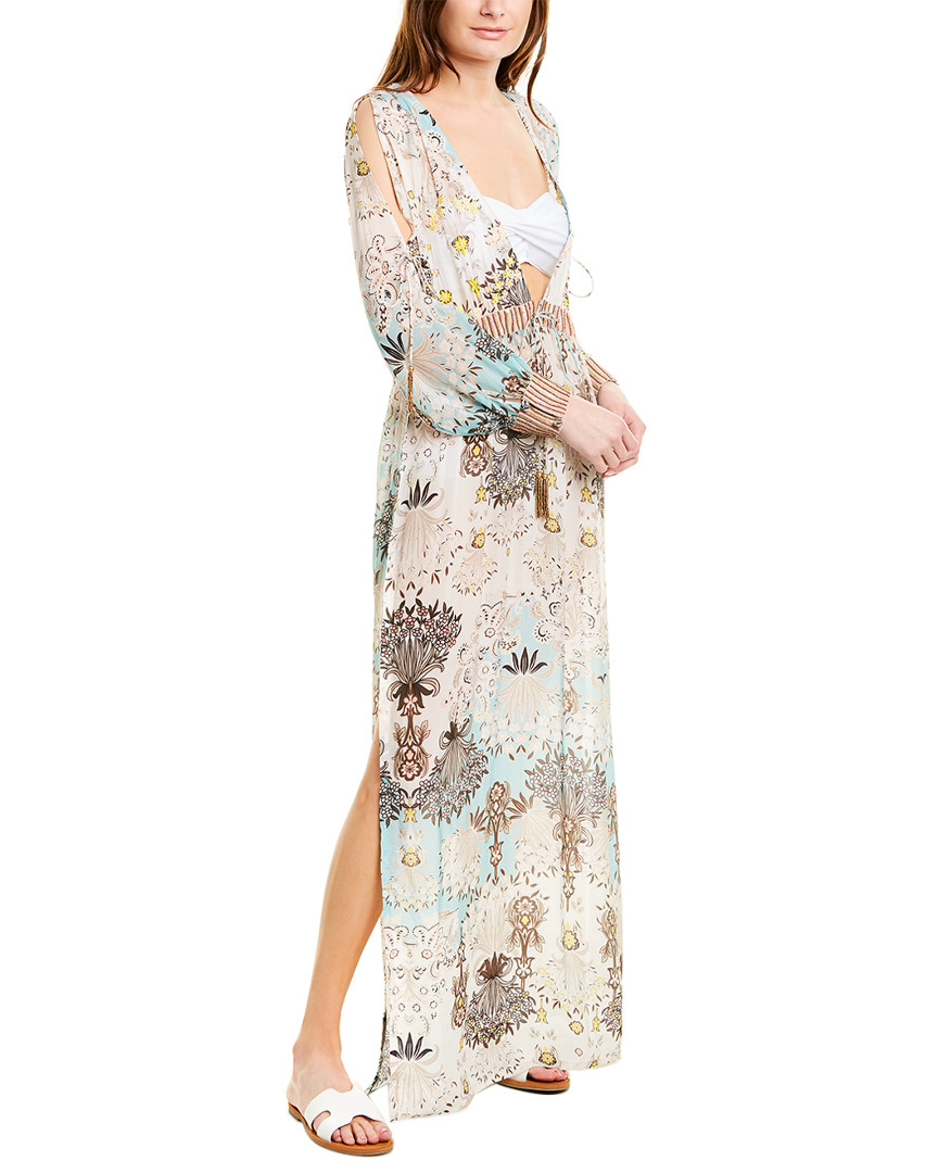 Image of TAJ by Sabrina Crippa Plunging Maxi Dress