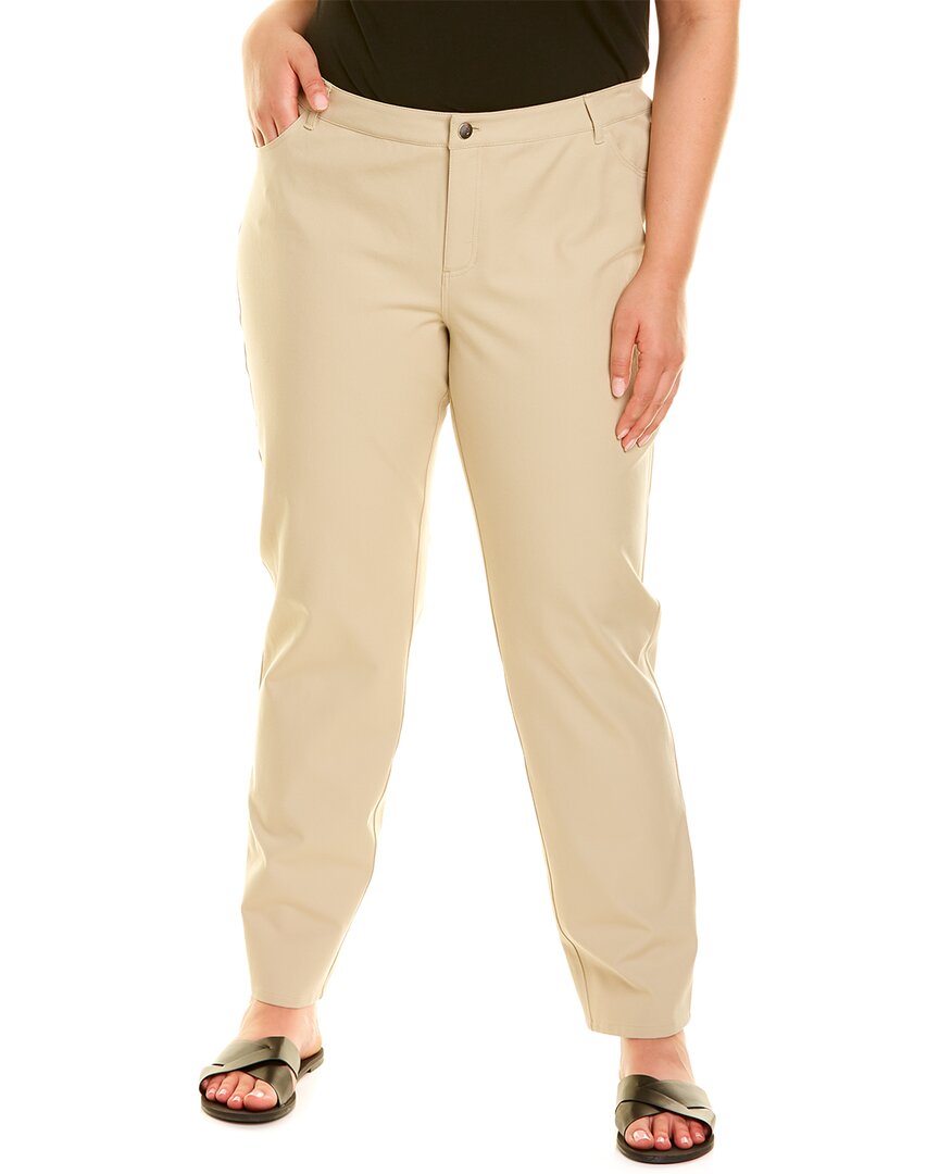 Lafayette 148 Plus Thompson Pant In Brown