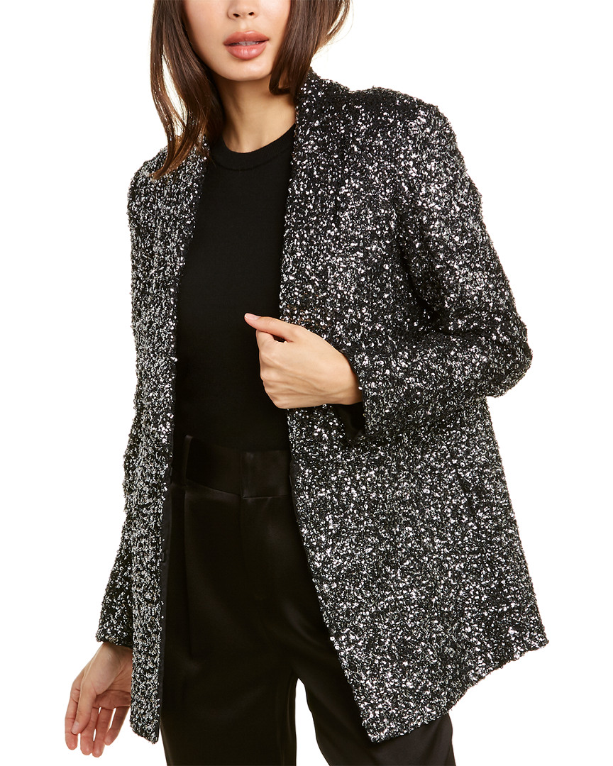 Image of alice + olivia Jace Silk Blazer