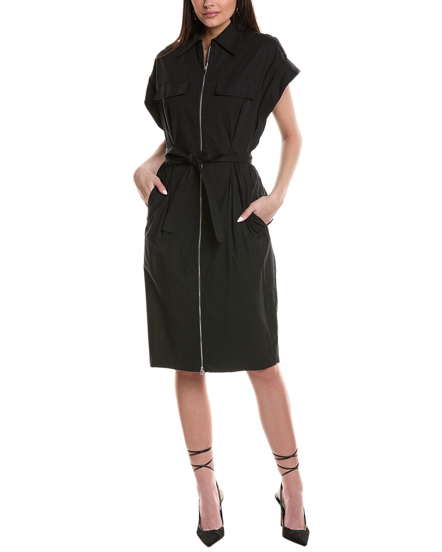 A.l.c A. L.c. Thea Zip Front Shirtdress In Black
