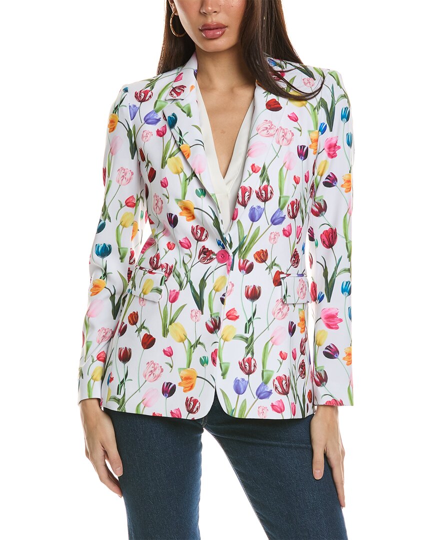 ALICE AND OLIVIA ALICE + OLIVIA MACEY FITTED BLAZER