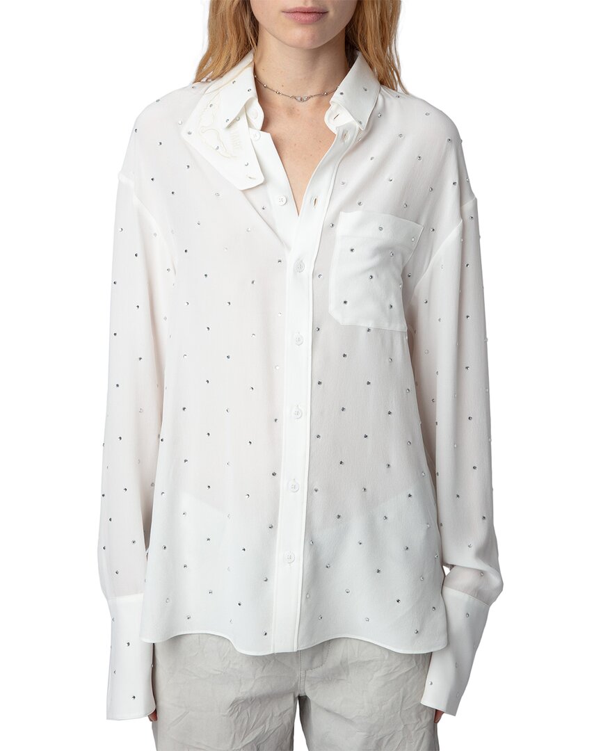 Zadig & Voltaire Tyrone Stud Silk Shirt