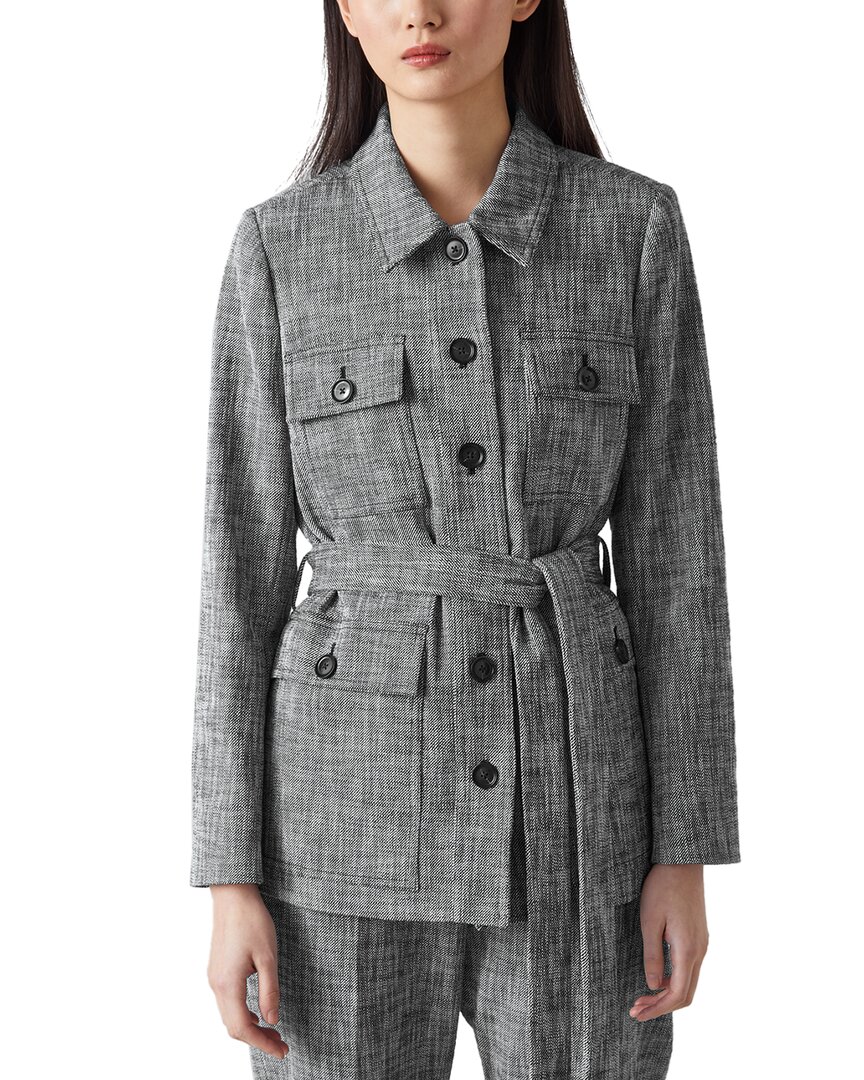 Lk Bennett Zurich Jacket In Gray