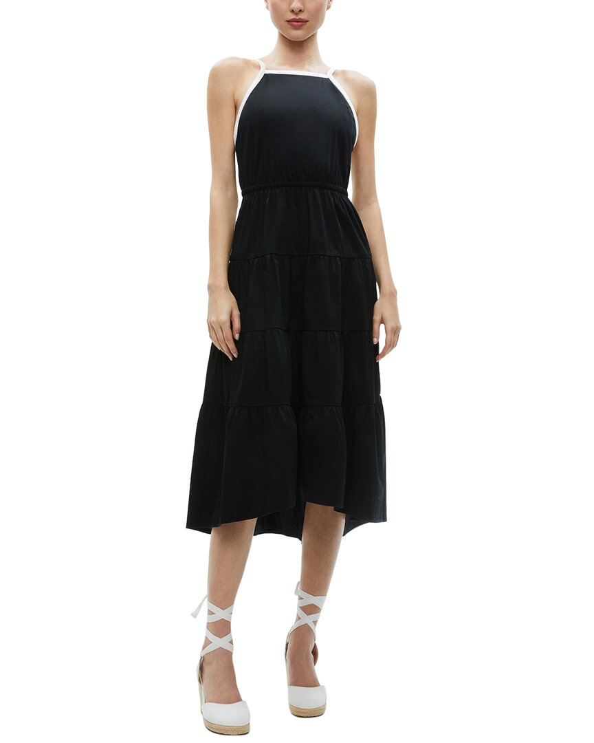 Alice And Olivia Hartley Gathered Midi Dress