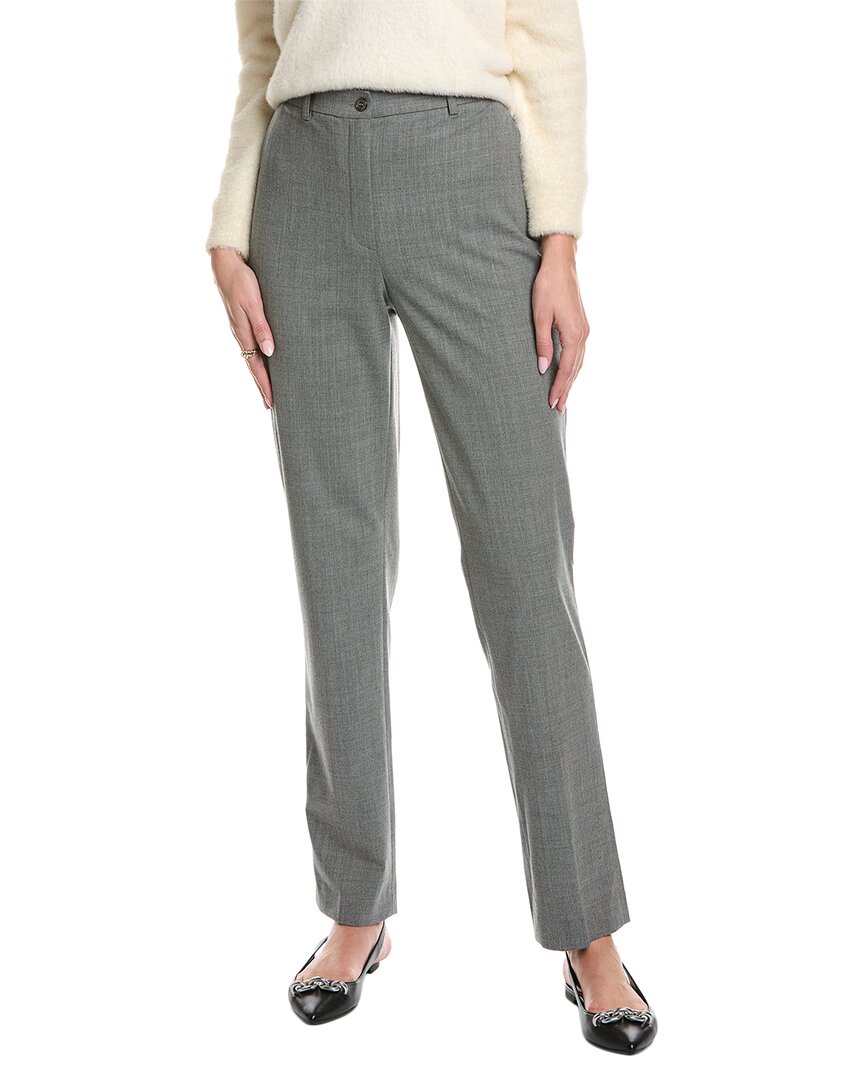 Shop Michael Kors Collection St. Tropical Samantha Wool-blend Pant In Grey