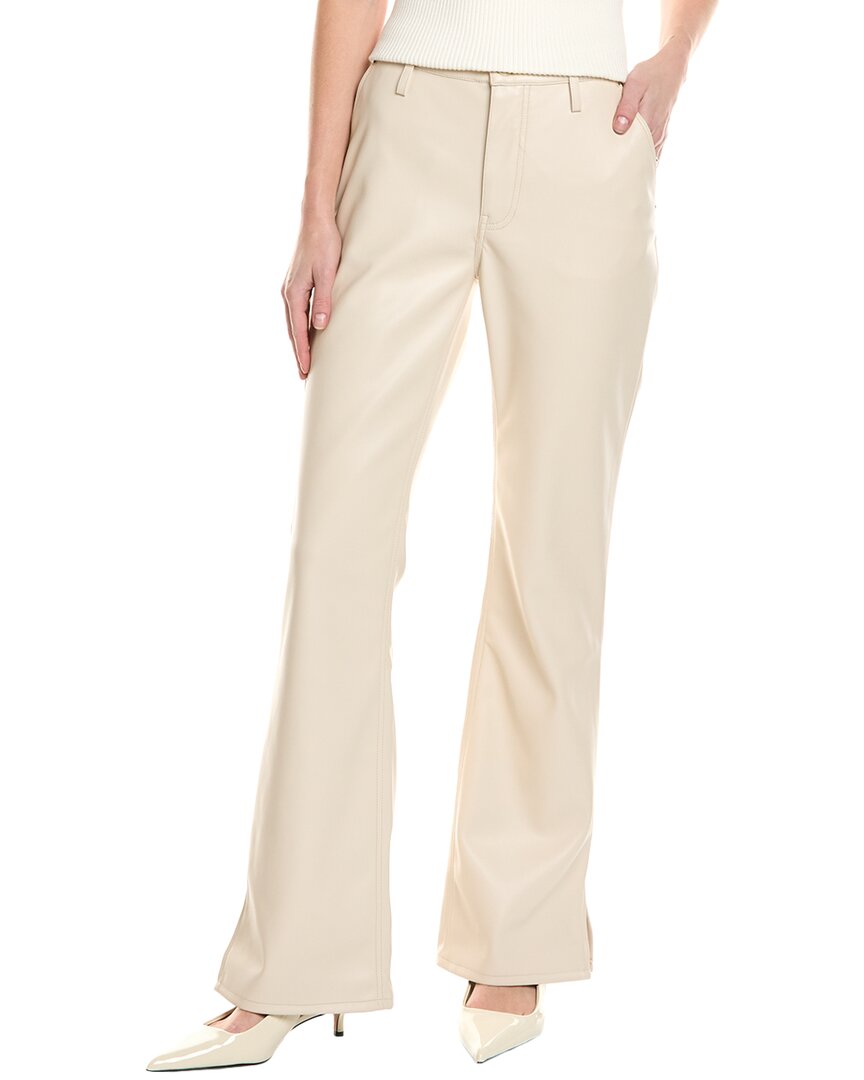 Hudson Barbara High-rise Bootcut Slit Hem Jean In Ecru Colorblock In White
