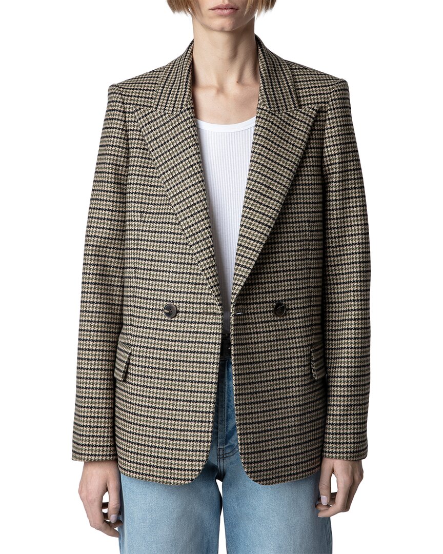 Zadig & Voltaire Star-patch Double-breasted Blazer