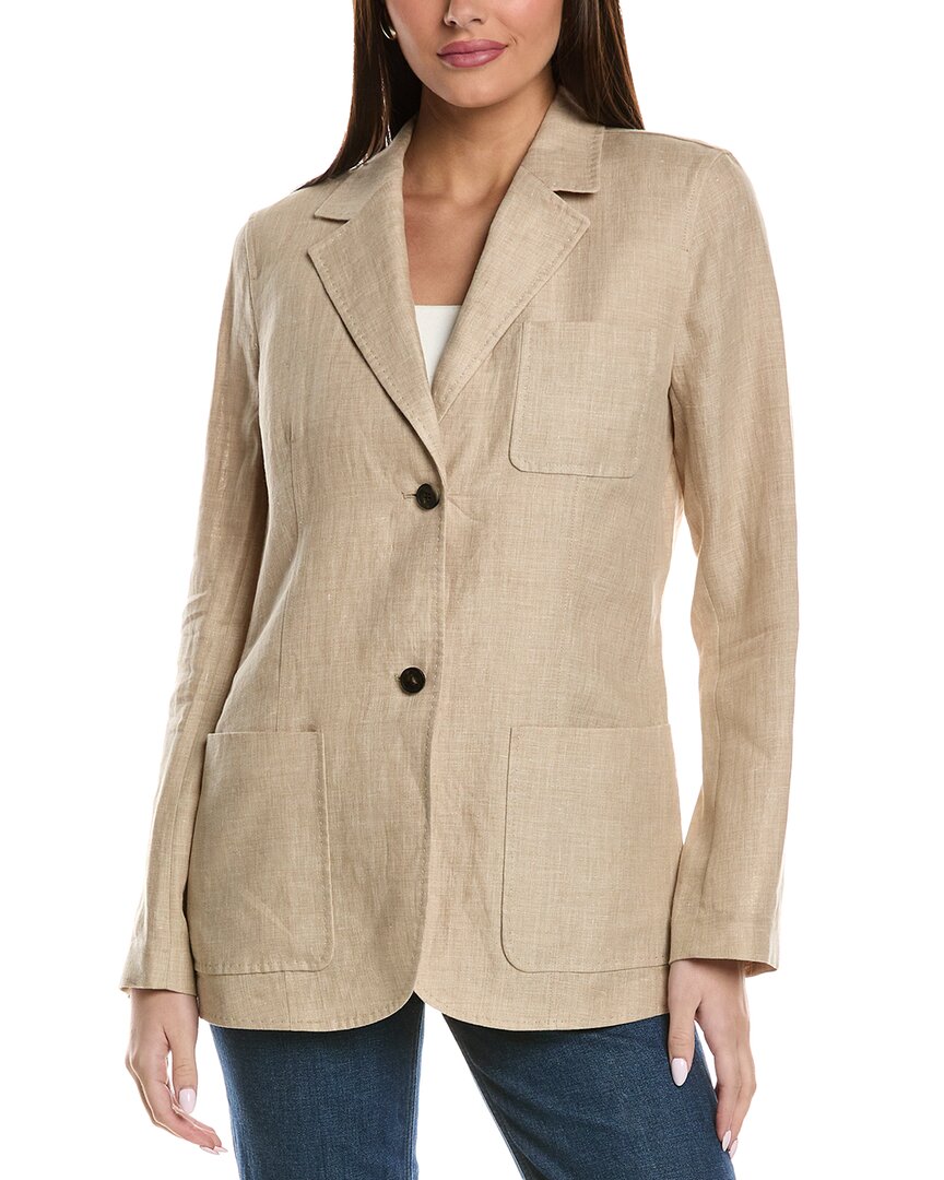 LAFAYETTE 148 LAFAYETTE 148 NEW YORK THREE POCKET LINEN BLAZER