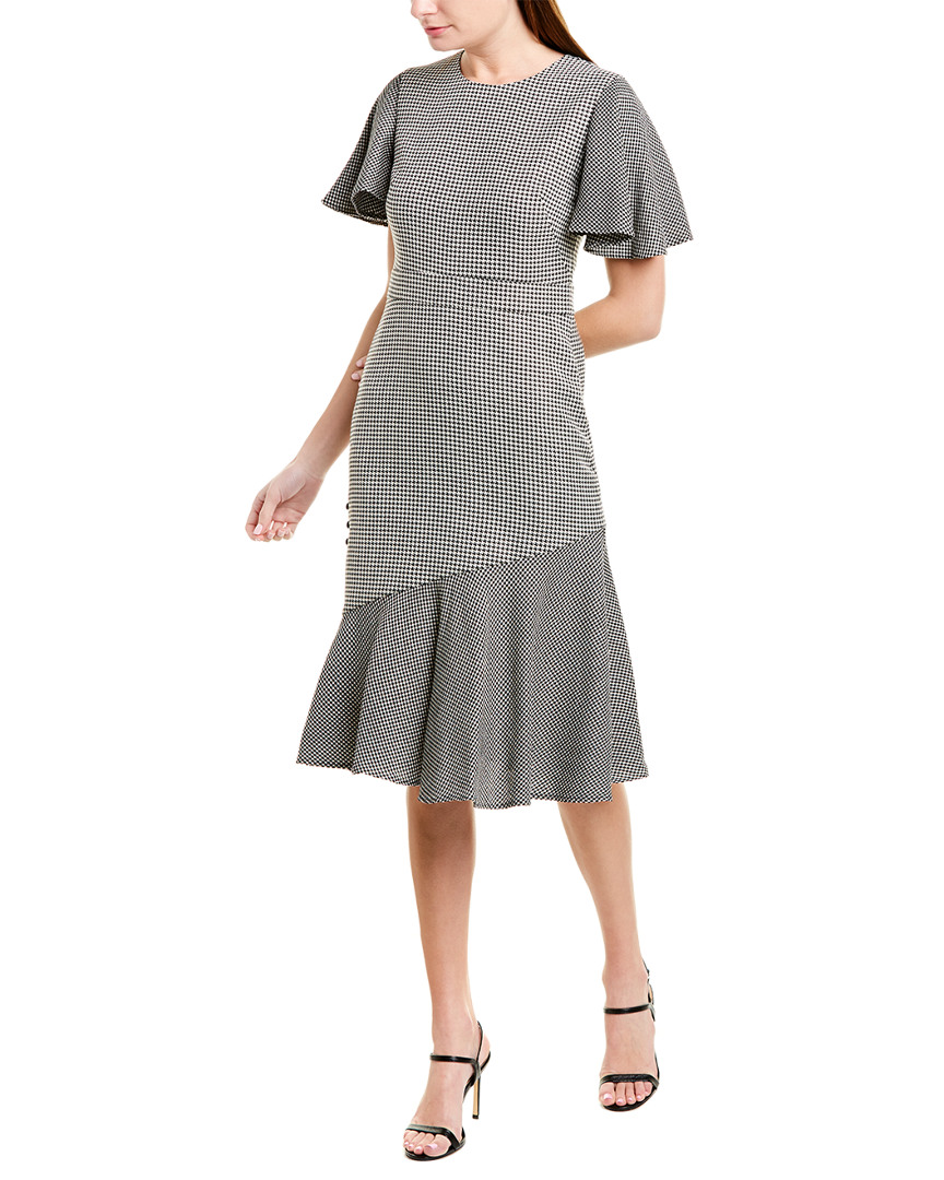 Image of PRABAL GURUNG Victoria Wool & Silk-Blend Midi Dress