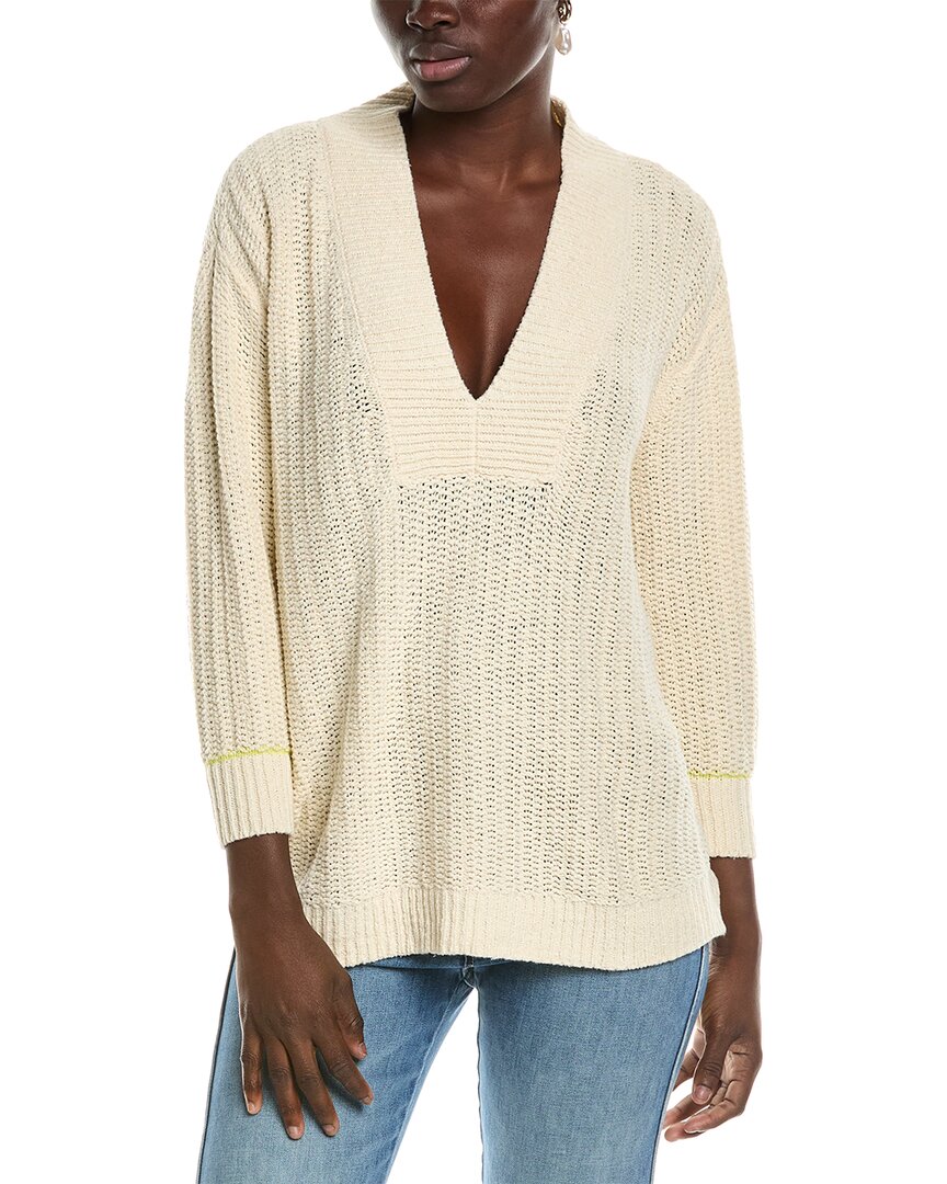 Cabi Croquet Pullover In White