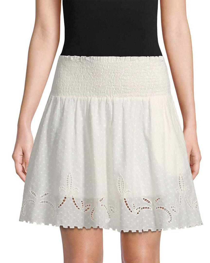 Image of The Kooples Smocked Flare Skirt
