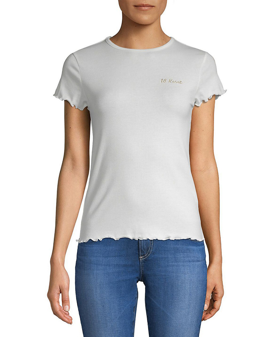 Image of Lea & Viola Ruffled T-Shirt
