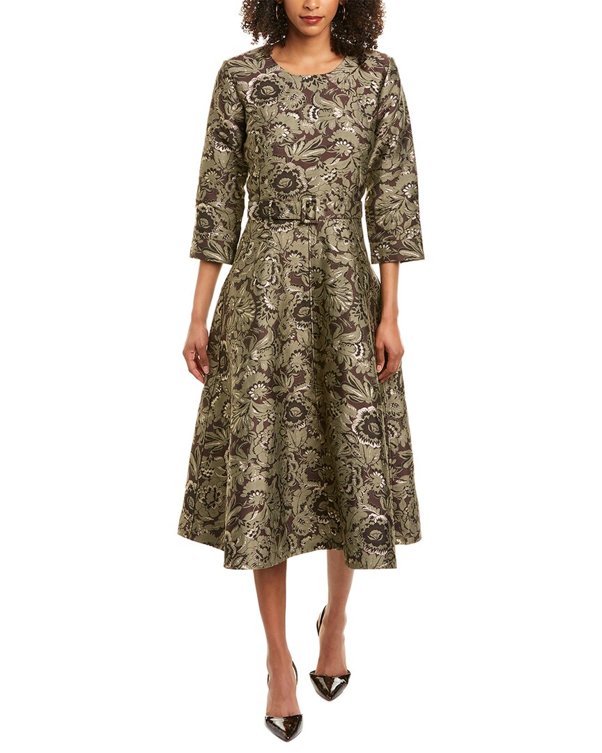 Image of Samantha Sung Deborah Silk Midi Dress