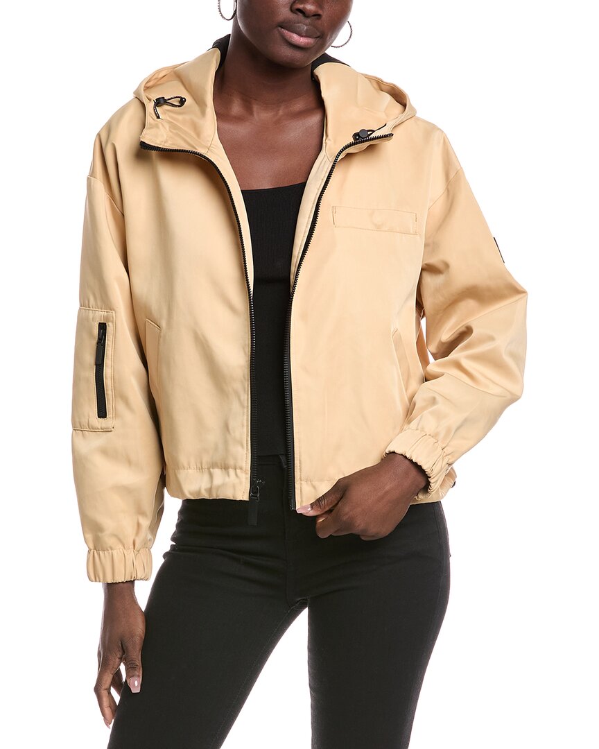 Dawn Levy Alba Short Rain Jacket In Neutral