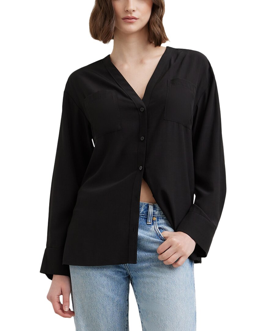 MODERN CITIZEN MODERN CITIZEN FLYNN SLINKY V-NECK SHIRT