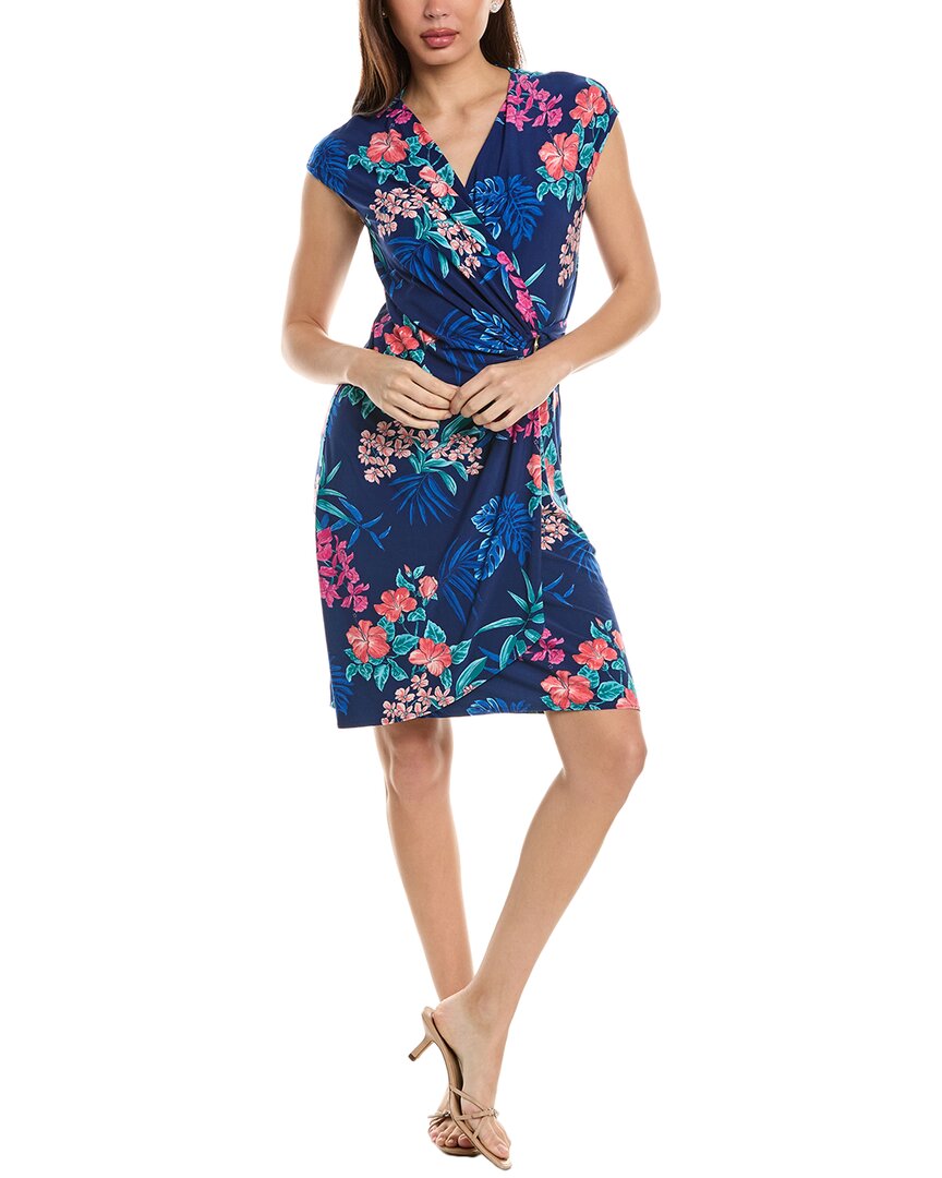 Tommy Bahama Clara Breezy Bouquet Mini Dress In Blue