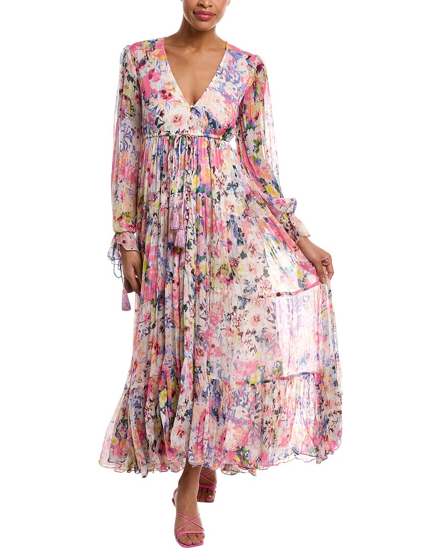 Rococo Sand Tiered Maxi Dress In Pink