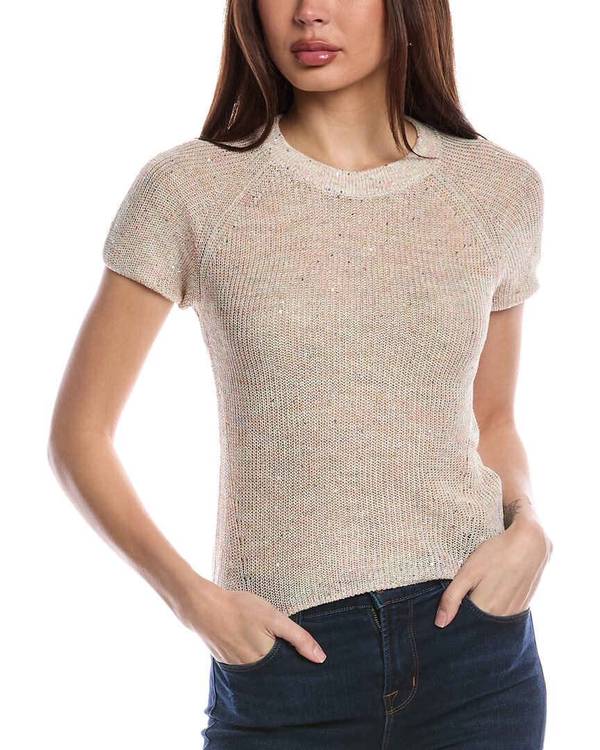 Atm Anthony Thomas Melillo Spacedyed Linen-blend Sweater In Brown