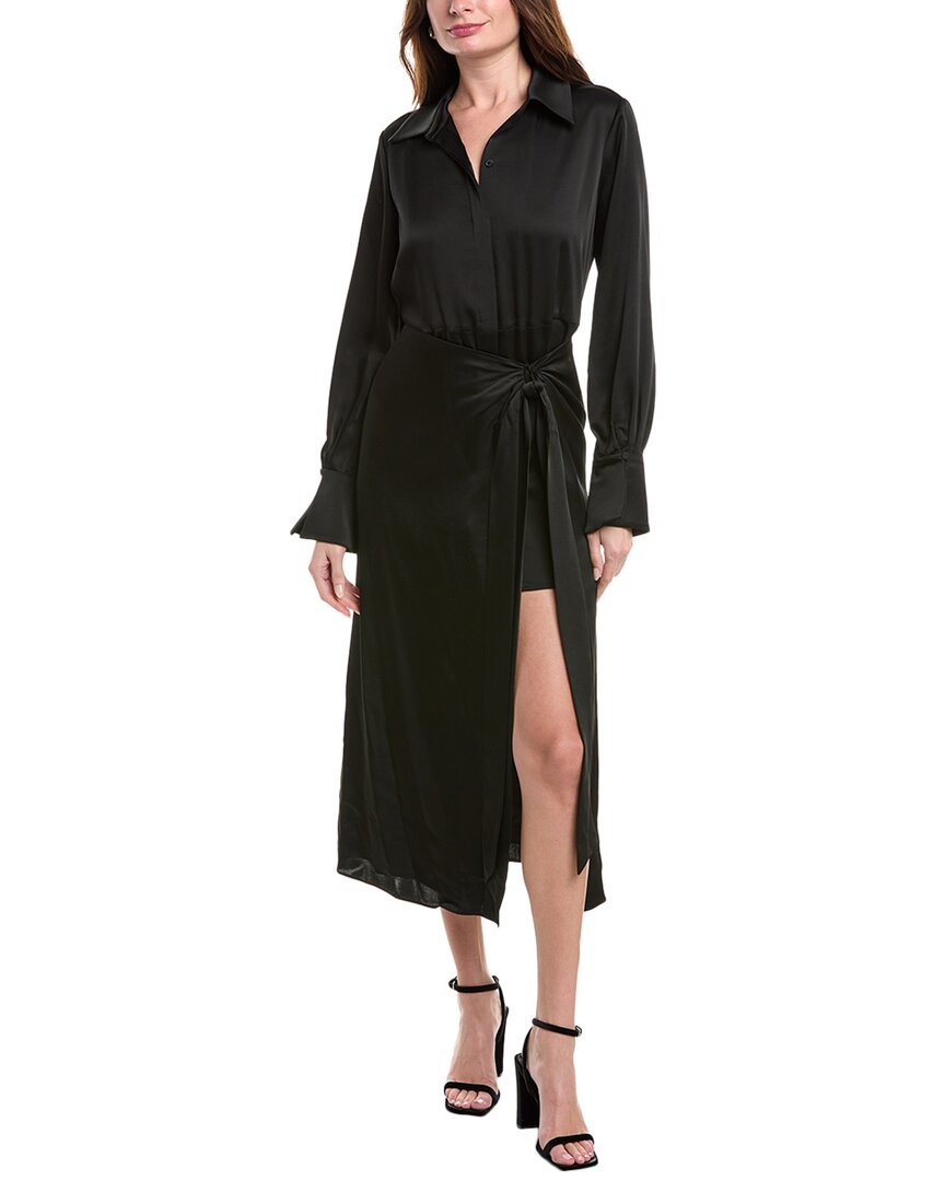 Simkhai Samba Shirtdress In Black
