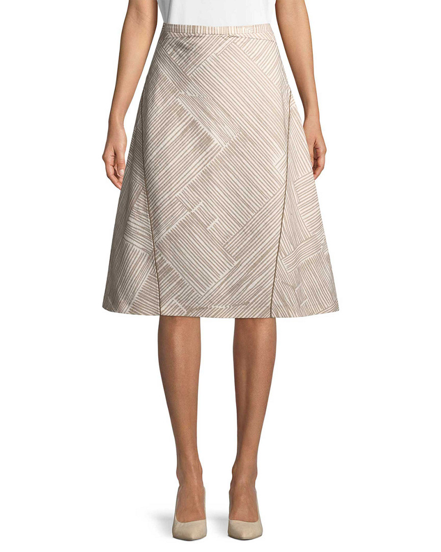 Image of Piazza Sempione Printed A-Line Skirt