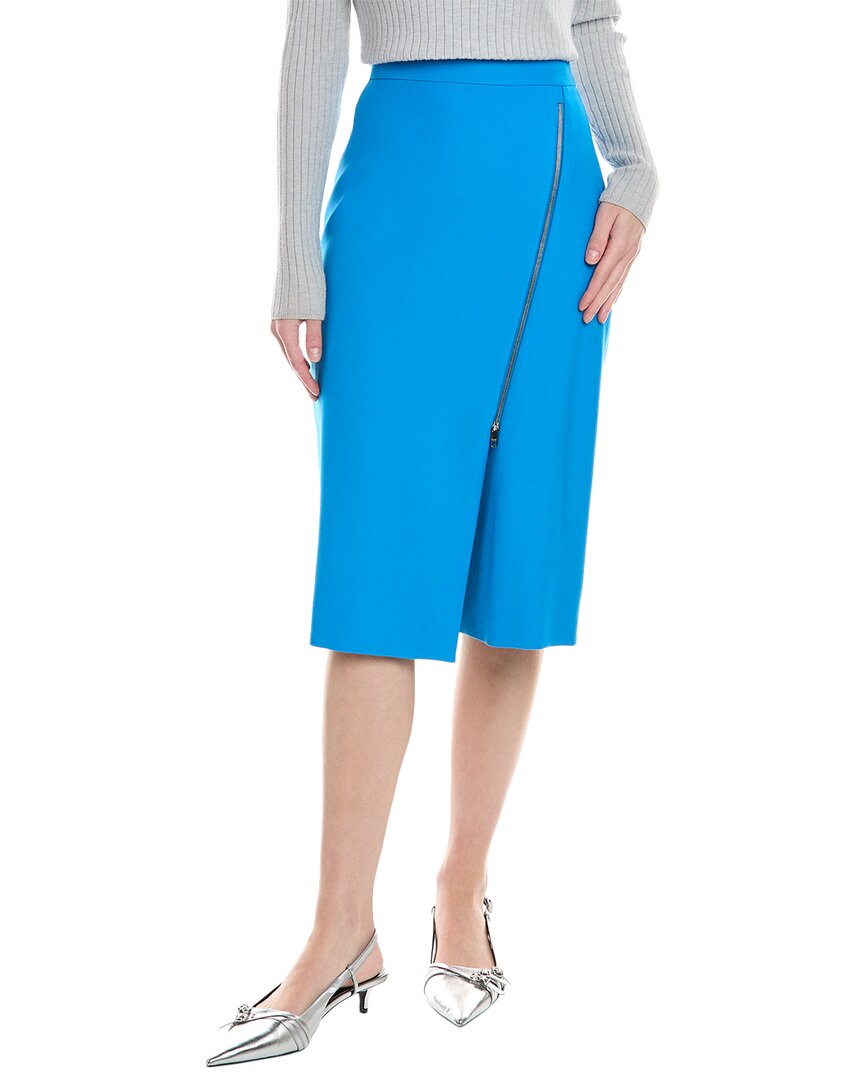 Shop Hugo Boss Vemboka3 Pencil Skirt In Blue