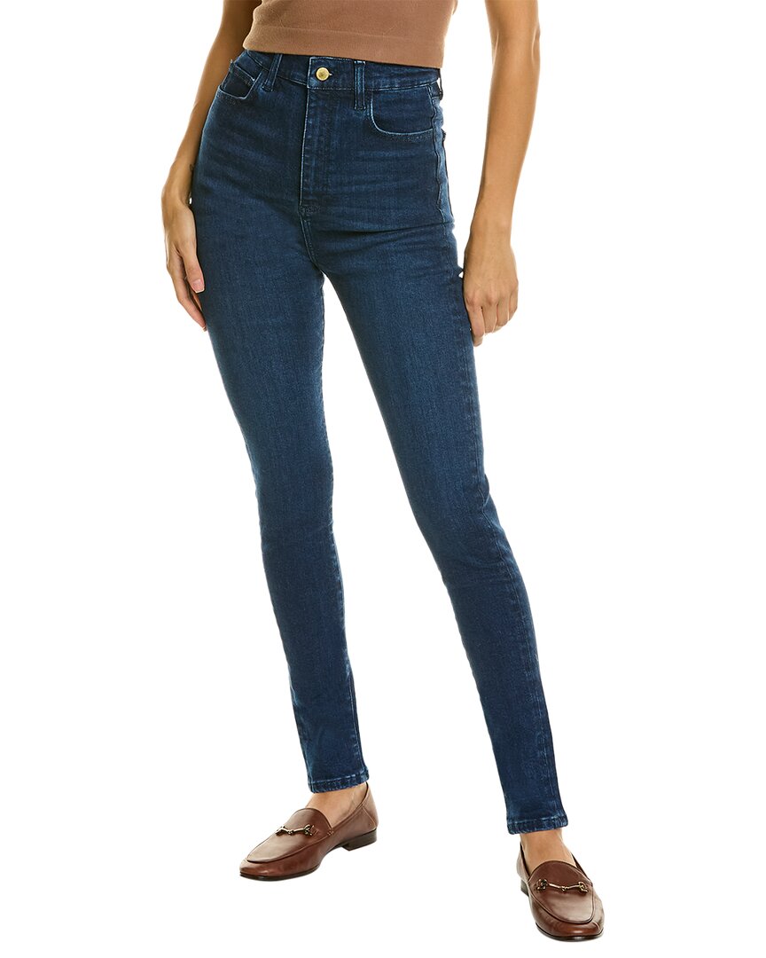 Shop Triarchy Medium Indigo High-rise Skinny Jean In Blue