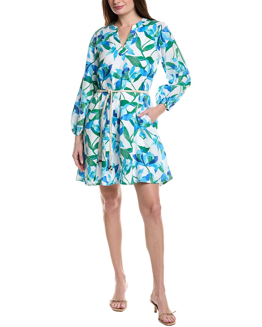 Tommy Bahama Seaside Bright Linen Dress In White