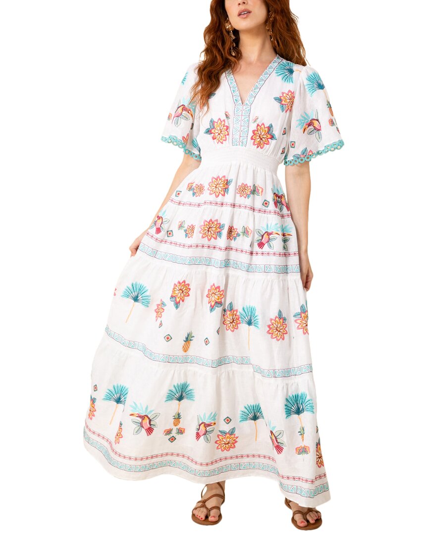Hale Bob Journey Linen Maxi Dress