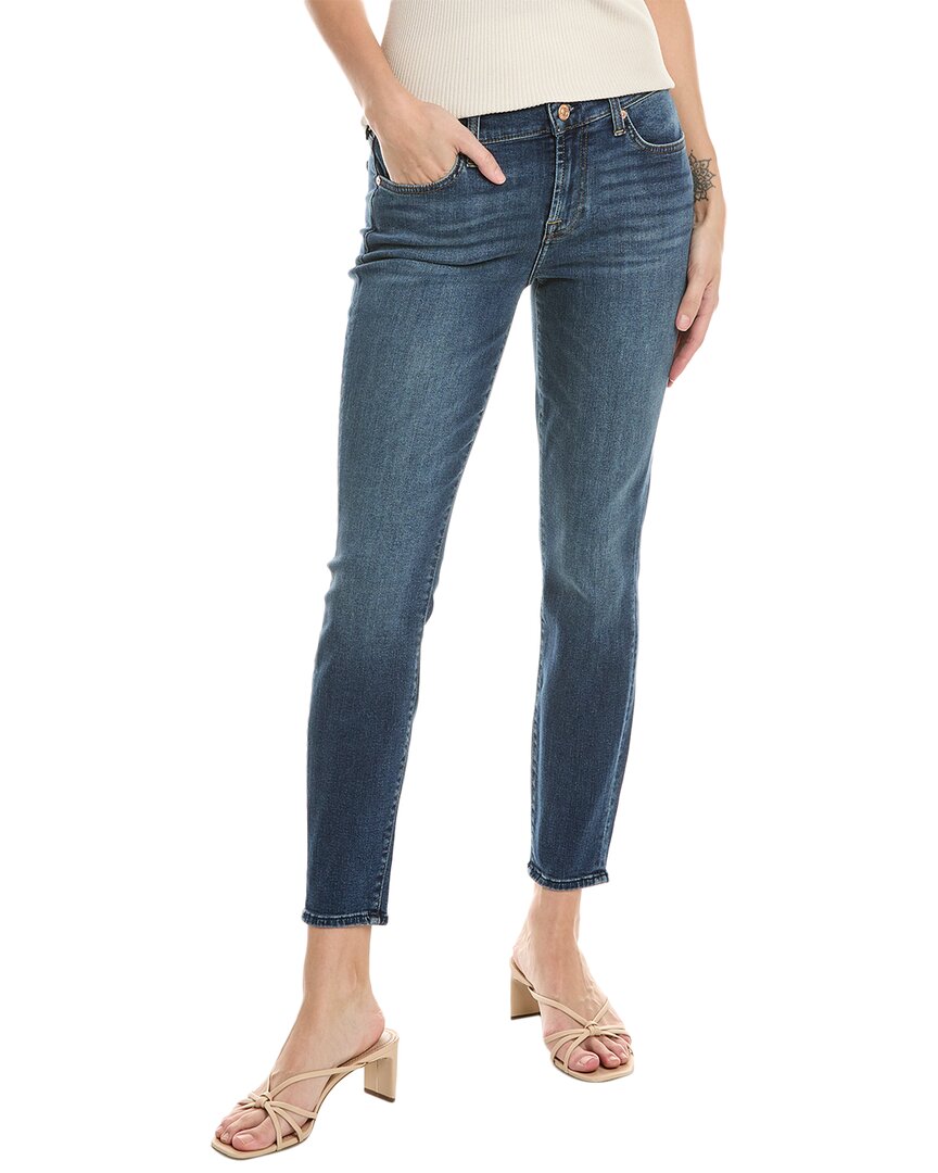 Shop 7 For All Mankind The Ankle Gwenevere Cambridge Ankle Skinny Jean In Blue