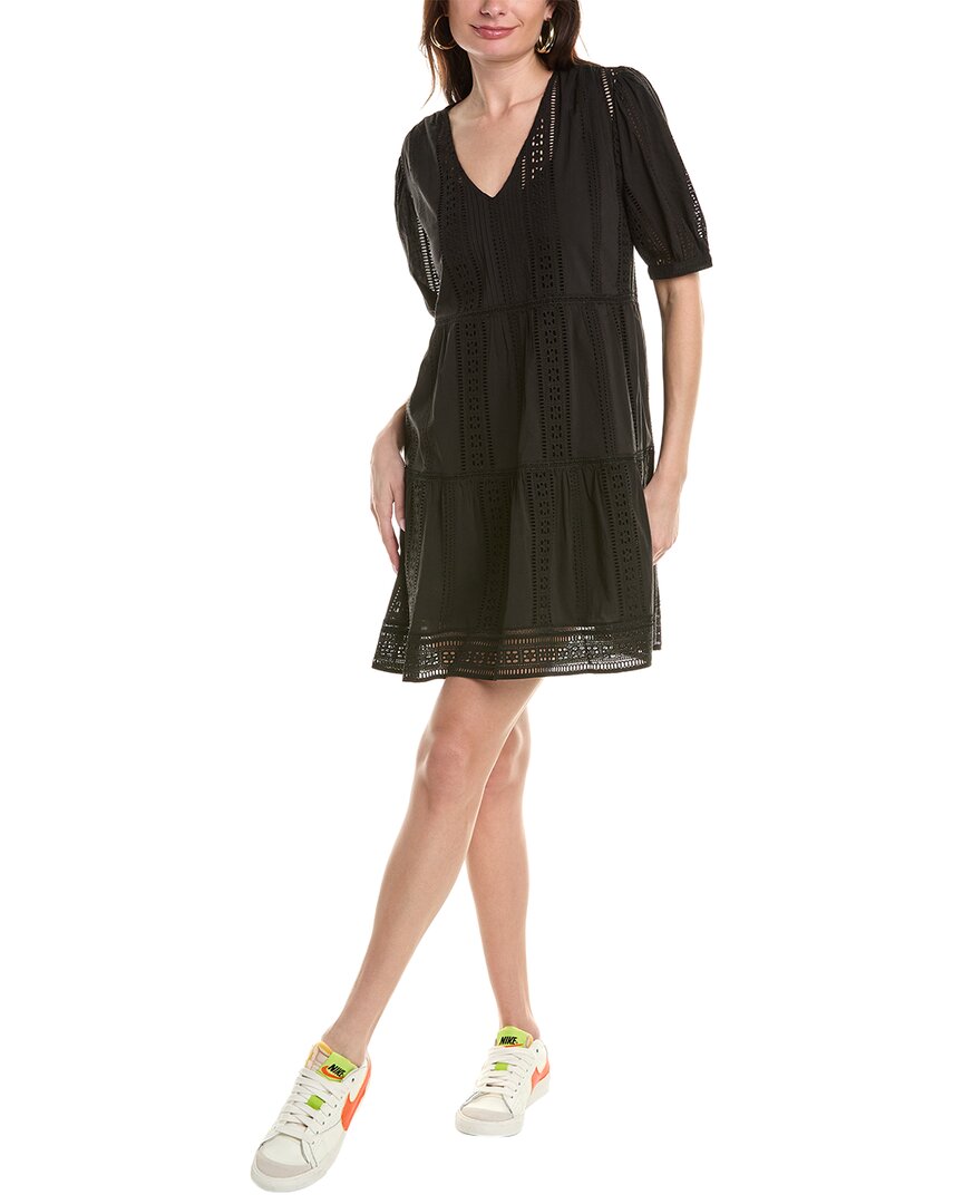 Shop Velvet By Graham & Spencer Margaret Mini Dress In Black