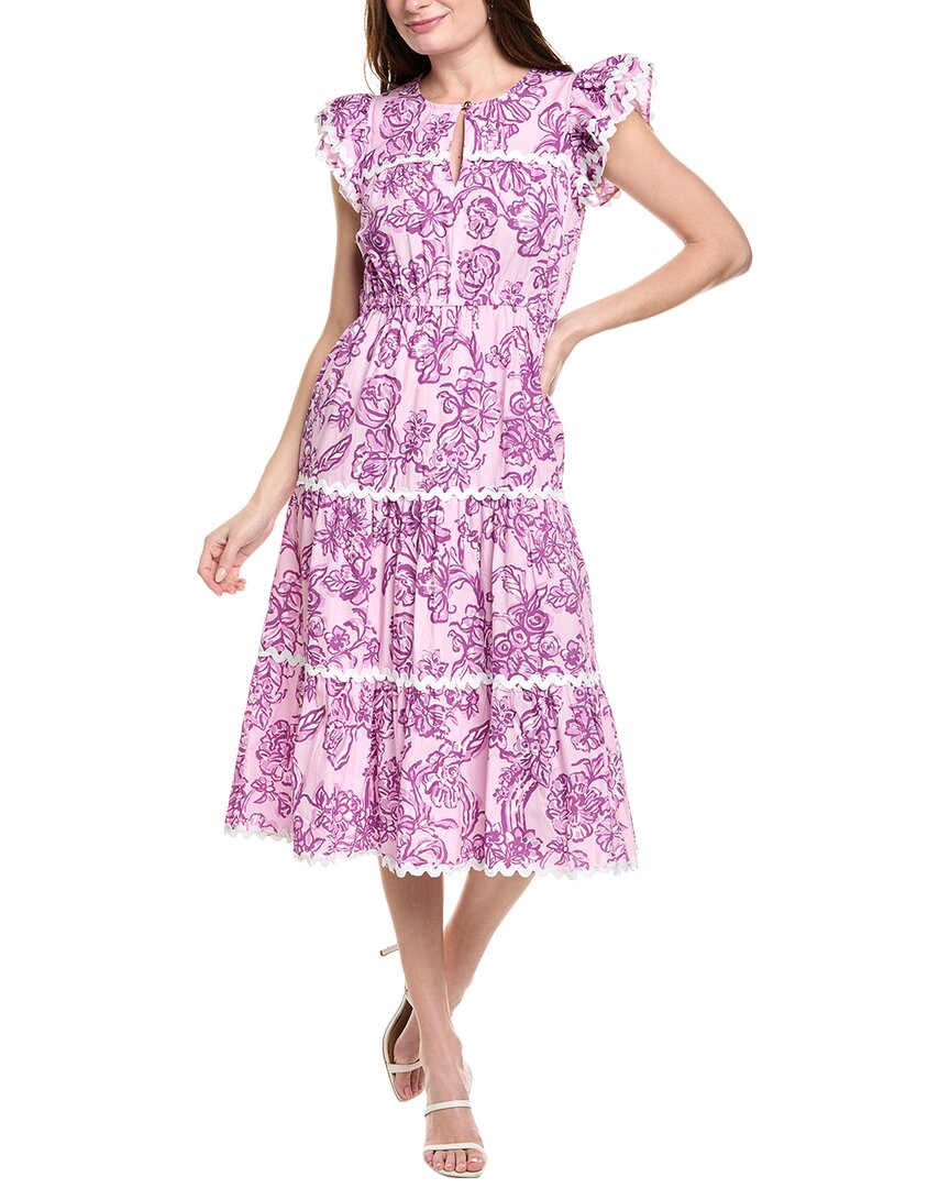 Sail To Sable Midi Dress In Purple
