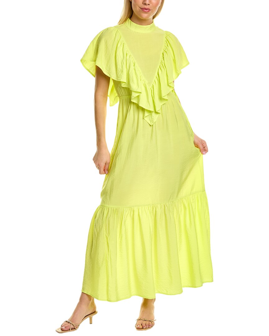 Yfb Clothing Cruz Maxi Dress In Green