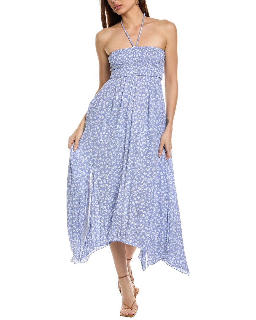 Brook + Lynn Maxi Dress In Blue
