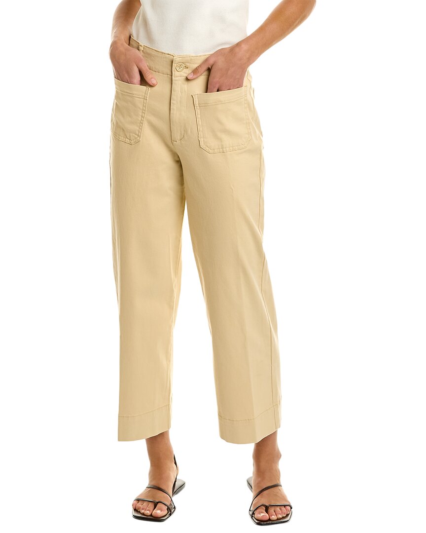 Bagatelle Peached Twill Patch Pocket Pant In Green