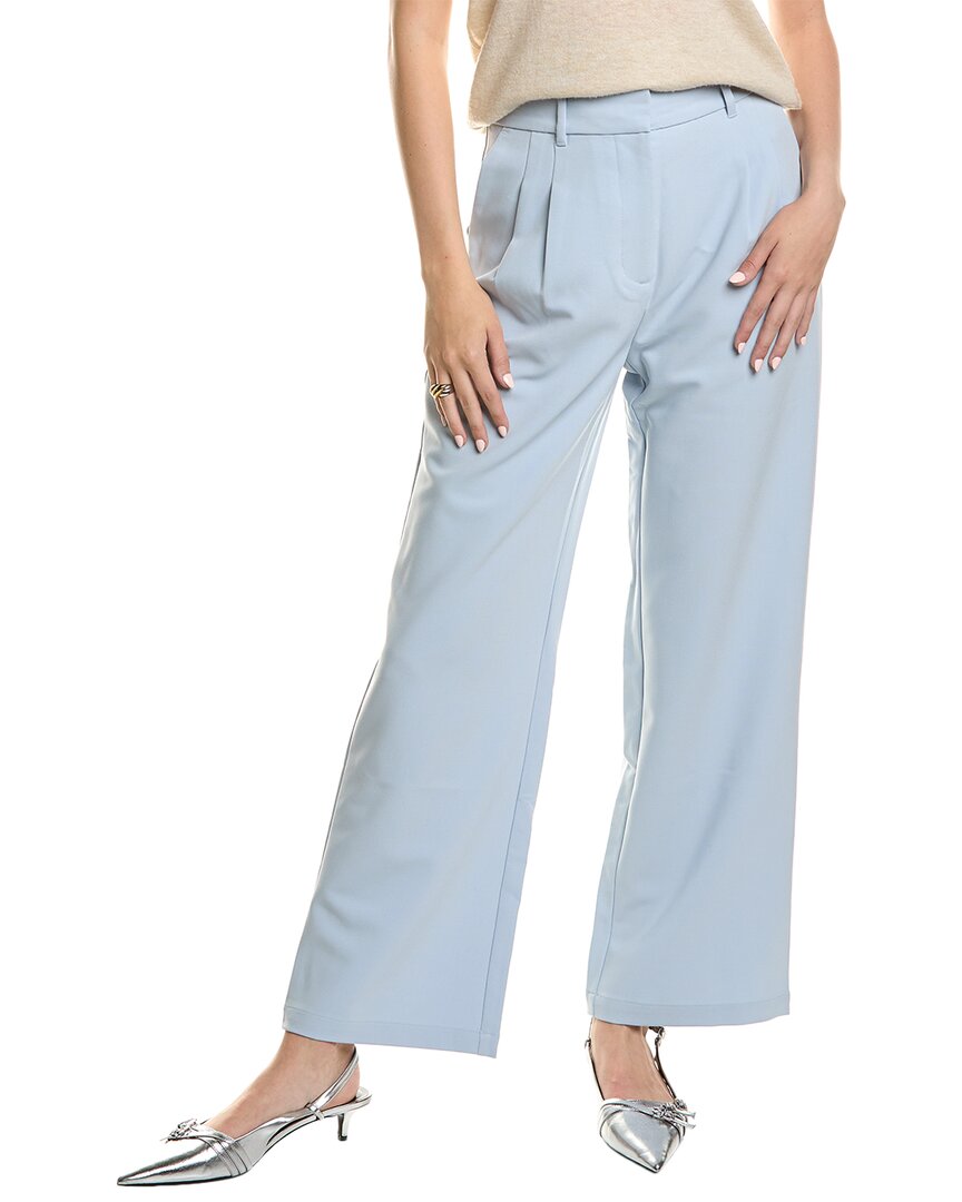 Femme Society Pleated Pant In Blue