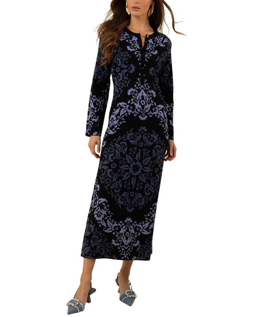 Hale Bob Carolina Maxi Dress In Blue
